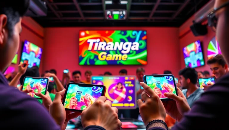 Engaging players participating in the colorful Tiranga Game, showcasing interaction and excitement.