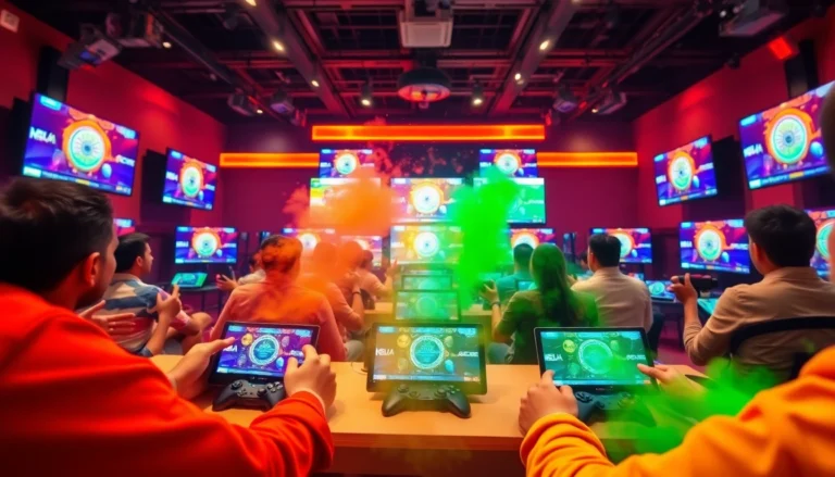 Tiranga game interface showcasing vibrant colors and engaged players in a lively gaming environment.