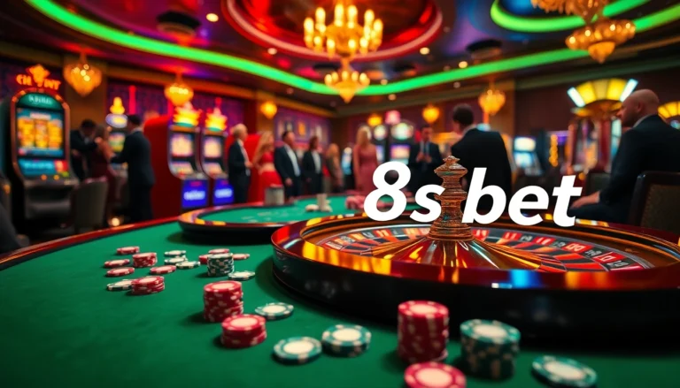 Experience the thrill of 8s bet as players engage in high-stakes action at casino tables.