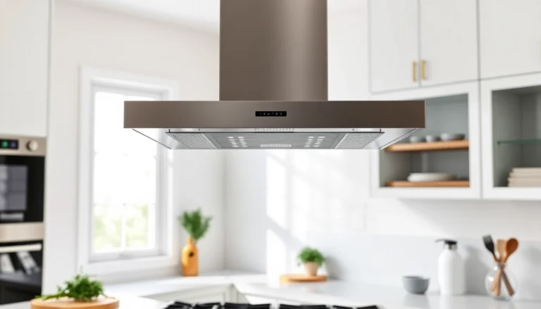 Highlighting the best ductless range hood in a modern kitchen setting with natural light.