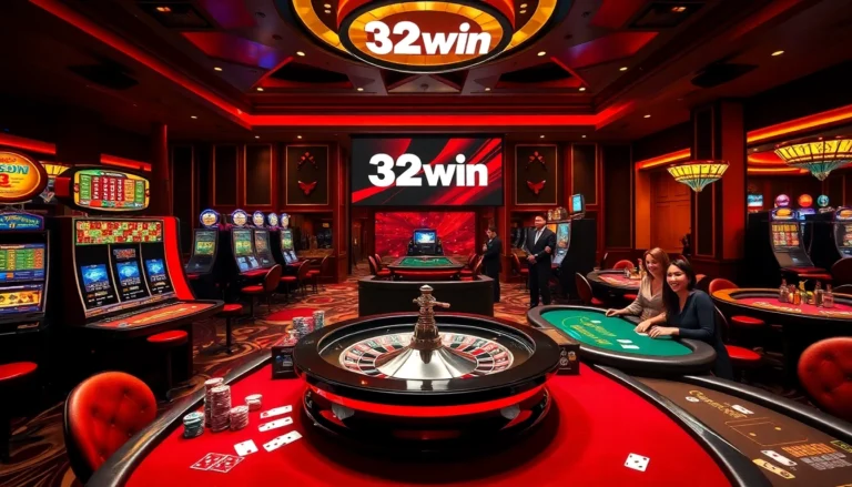 Experience the thrilling atmosphere of 32win casino with vibrant gaming options and engaging players.